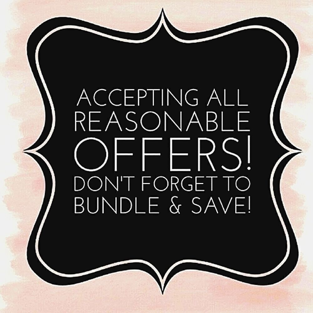 Accepting all reasonable offers! Bundle and save! I love making deals!